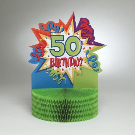 Creative Converting 50th Birthday Hot / Cold Centerpiece 6 Count
