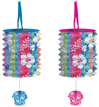 Creative Converting Bahama Breeze Lantern Garland 6 Count
