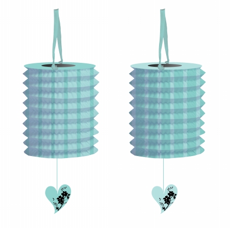 Creative Converting Two Love Birds Lantern Garland 6 Count