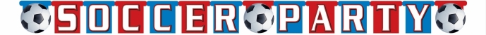 Creative Converting Soccer Party Jointed Banner - 12 Count