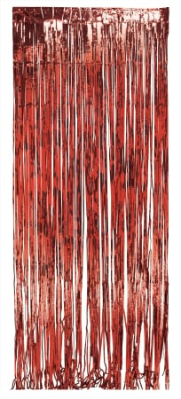 8 X 3 Ft. Red Foil Door Curtain - Case Of 6
