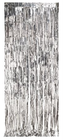 8 X 3 Ft. Silver Foil Door Curtain - Case Of 6