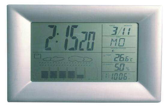 Kirch 80285 Scientific Wireless Weather Station Atomic Alarm Clock
