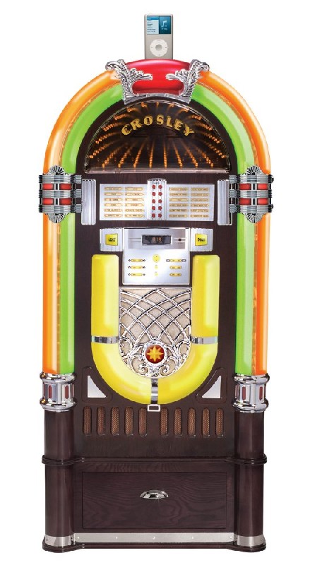 Crosley CR1201A-CH Full Size Jukebox with iPod Dock