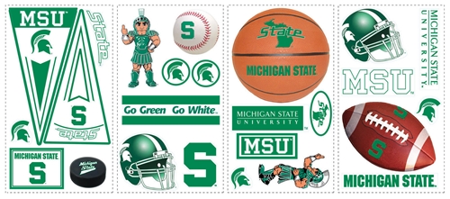 Roommates RMK1277SCS Michigan State University Peel and Stick Appliques