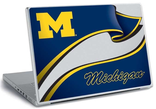 Roommates RMK0229SS University of Michigan Peel and Stick Laptop Wear- Pack of 10