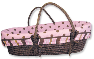 Trend Lab MBMYGIFT Moses Basket Gift Set  Maya with Blanket