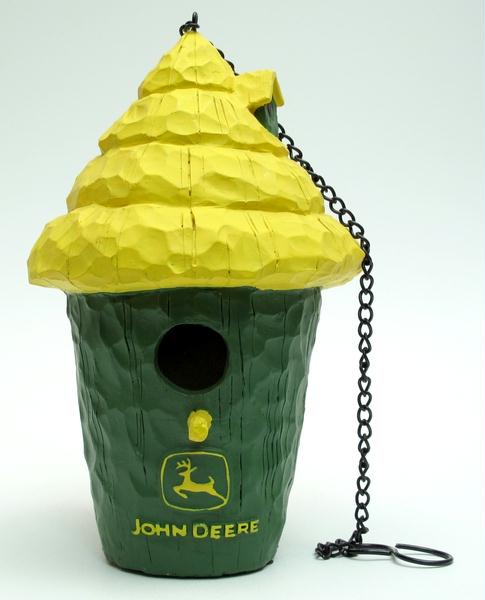 IWDSC 0193637300 John Deere Round Birdhouse with 1"Opening at Bottom