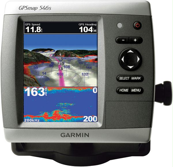 GARMIN 0100077401 GPSMAP 546S MARINE GPS RECEIVER WITH DUAL FREQUENCY TRANSDUCER