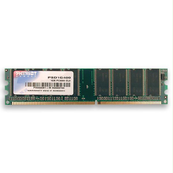 PATRIOT MEMORY PSD1G400 1GB 1 X 1GB DDR DIMM KIT PSD1G400