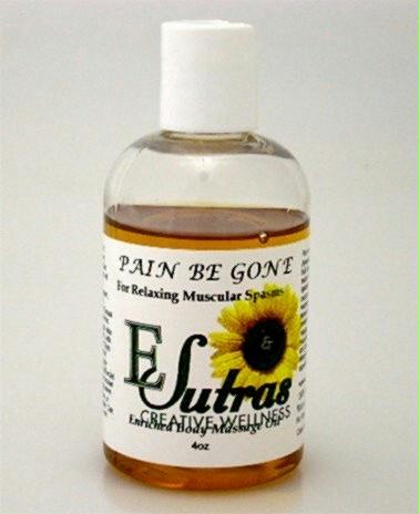 Esutras Pain Be Gone Massage Oil 4 oz.