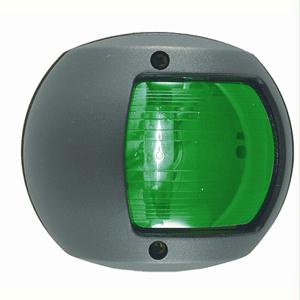 Led Side Light - Green - 12v - Black Plastic Housing - 0170bsddp3