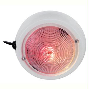 Dome Light With Red And White Bulbs - 1263dp1wht