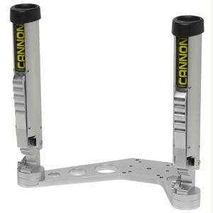 CANNON 1907022 Adjustable Downrigger Rod Holder Mount - Silver