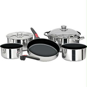 Magma Nesting 10 Piece Teflon Coated S.S. Cookware Set - A10-365L