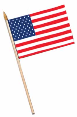 American Flag- Rayon- Pack Of 12