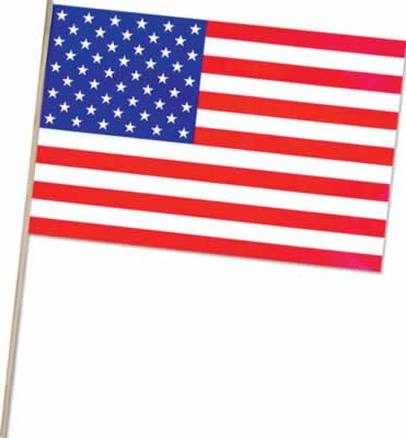 American Flag - Plastic- Pack Of 144