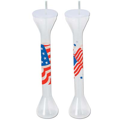 Beistle 50868 Patriotic PartiYards Novelty Drinkware Pack of 12
