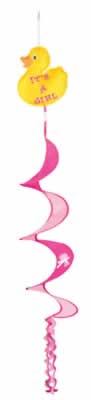 Just Duckie Its A Girl Wind-spinner- Pack Of 12