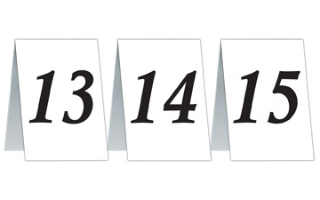 Beistle 57206 Numbered Table Cards Pack of 12