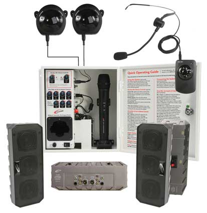 Califone International PAIRSYSB Infrared Classroom Audio System With 4 Array Spe