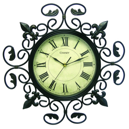 UPC 072397131797 product image for Chaney 13179 Clock 16   Fleur De Lef Metal | upcitemdb.com