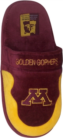 Comfy Feet MIN02SM Minnesota Golden Gophers Slippers Scuff Small Up to Mens 5.5