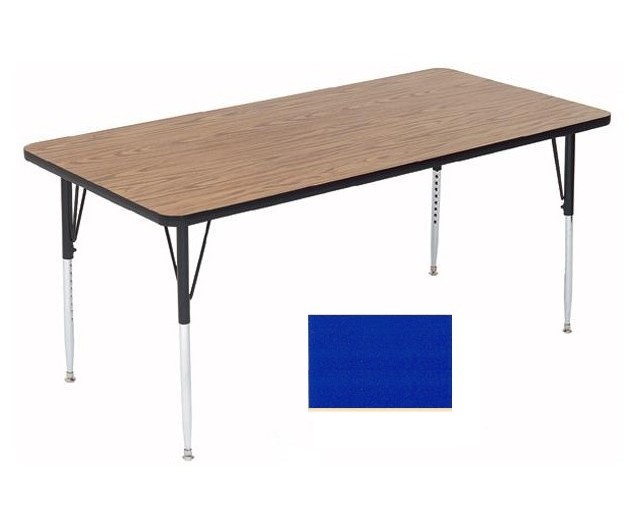 A3072-Rec-37 Rectangular Activity Tables - Standard Legs - Blue