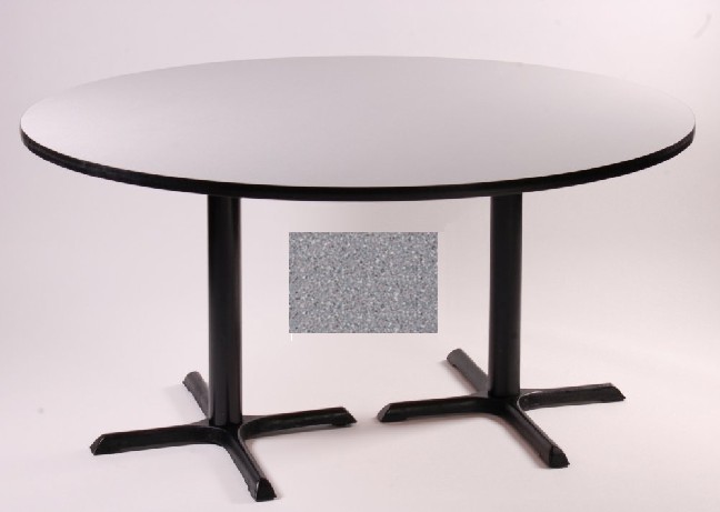 Bct60R-15 Cafe and Breakroom Tables - Round Table - Gray Granite