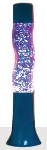 Creative Motion 10032 - Groovy S-shaped Glitter Lamp - Blue