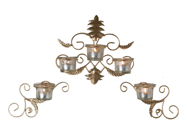 Danya B QBA570 Baroque 3-Piece Sconce Set