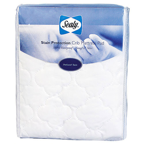 Kolcraft ED005QSX Sealy Stain Protection Crib Mattress Pad