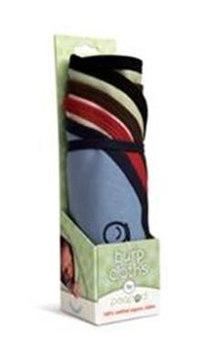 Peapod Creations - Set Of 4 Organic Cotton Burp Cloths