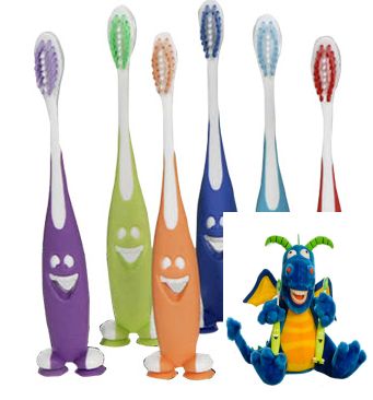 Paragon International ZBRPPDR300 10 Inch Lil Magi Dragon Plush Teaching Aid with 144 Zmile Toothbrushes
