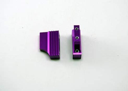 02128 Small Block Engine Mount - Purple Aluminum - For All Vehicles