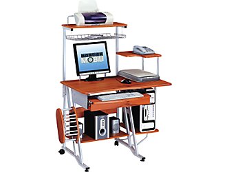 Techni Mobili CD300AWG01 Complete Compact Computer Desk Wood Grain Finish