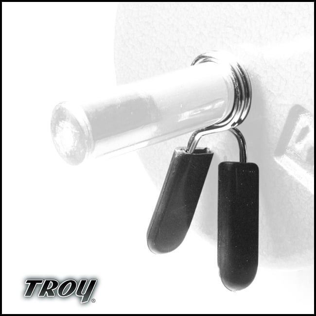 Troy Barbell TOZC-1-2G Olympic EZ-On 2 Inch Spring Collar With Rubber Grip