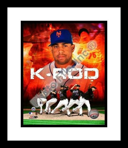 All About Autographs Aaa-21219 Francisco Rodriguez New York Mets Mlb Framed 8X10 Photograph K-Rod Collage