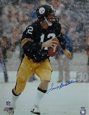 All About Autographs Aaa76079 Terry Bradshaw Pittsburgh Steelers NFL Hand Signed 16X20 Photograph Snow