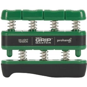 Accu-Net 14004 Gripmaster Hand and Finger Exerciser - Green -XX-Light