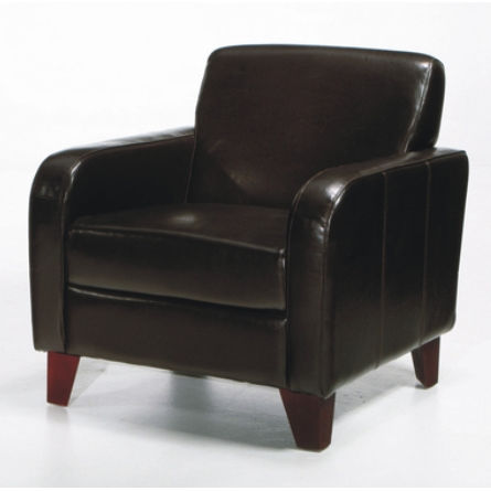 Lcms0011db 1400 Brown Leather Club Chair