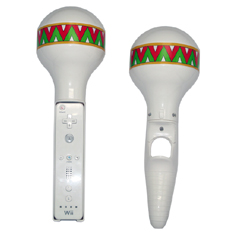 CET Domain 10300135 Innax Wii Maraca Grip for Samba de Amigo White