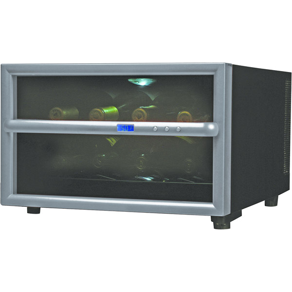 Emerson Radio Corp. FR23SL 8 Bottle Wine Cooler Silver
