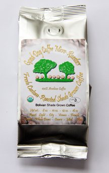 Good Dog Coffee DS Bolivian Primera Extra Shade Grown USDA Organic Coffee 0.5 Lb. Bag- City- light- Whole Beans