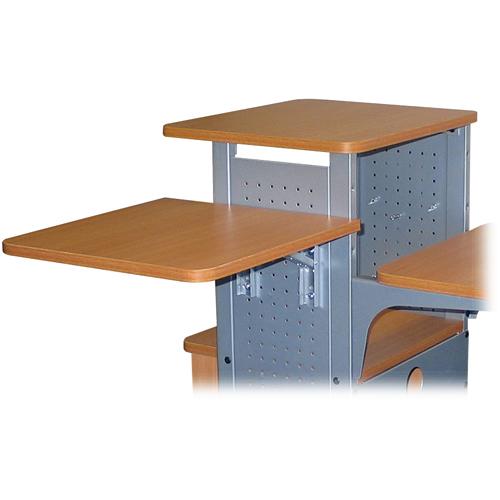 H. Wilson WPS4BRSS Side shelf for Boardroom WPS4 Nickelaspen