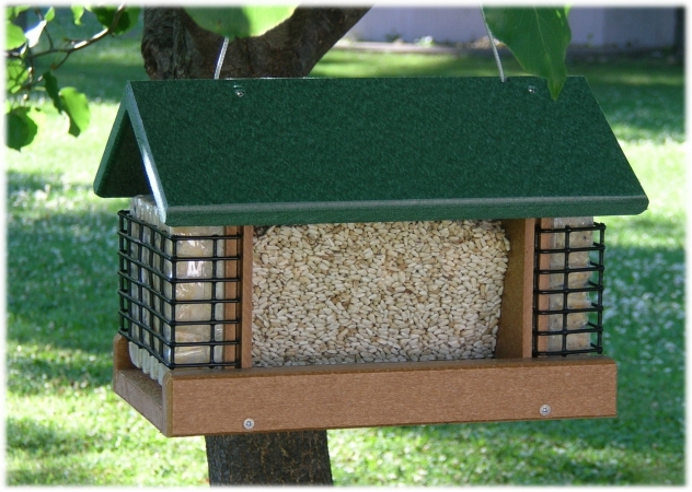 Looker Poly 2 Suet and Seed Bird Feeder