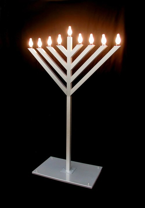 Menorah Mn-6B 6 ft. Menorah Aluminum Base pkg.