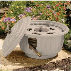 Suncast CPLHRP60D Outdoor Garden Hose Reel Pot