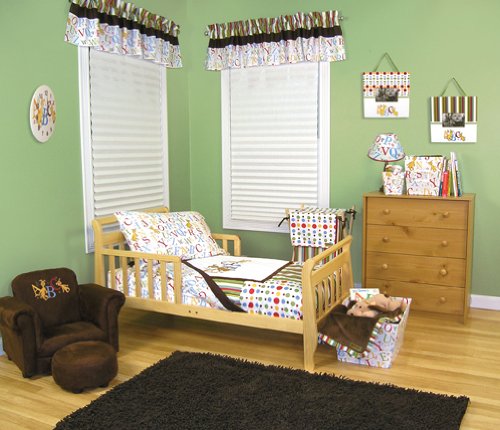 Trend Lab 30063 Toddler Bedding 4Pc- Dr. Seuss Abc Print