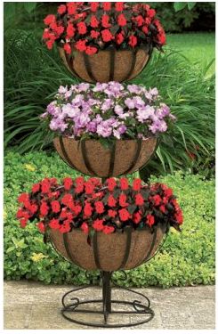 Woodstream Coropration 3TFPB 3 Tier Floor Planter